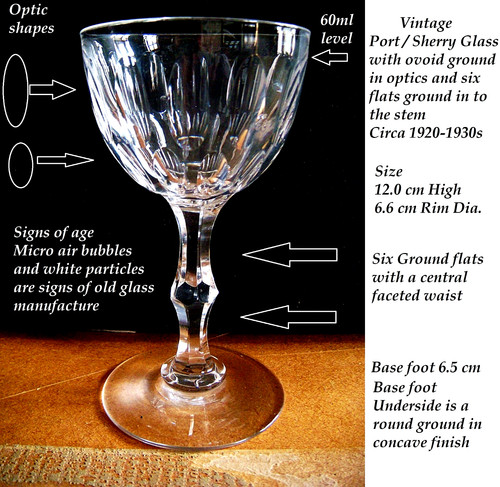Vintage port sherry glass - port,