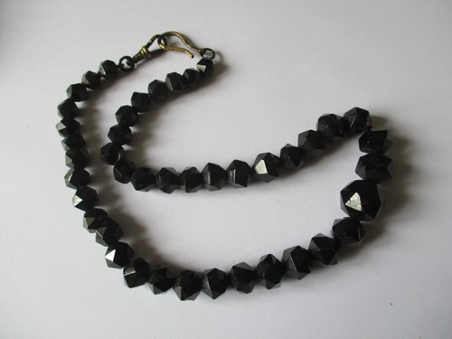 Whitby jet necklace - jet,