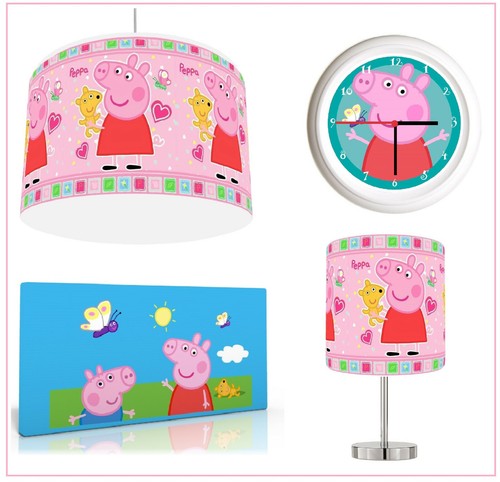 Peppa pig pink lampshade - lampshade, 12"
