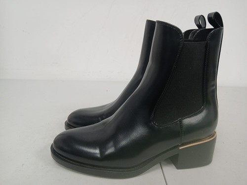 Zara ladies black faux - zara, leather