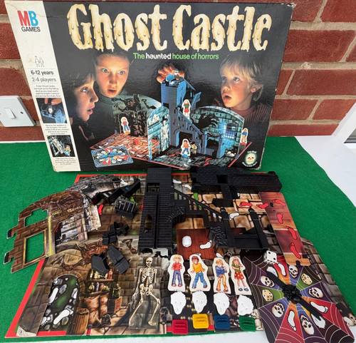 Vintage ghost castle board - castle,