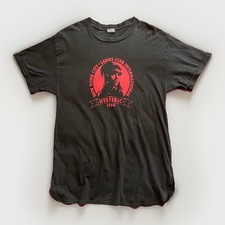 Hysteric Glamour Hys Girl Graphic Print Black Oversized T-Shirt with Side Slits 