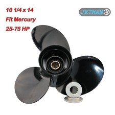 Boat Propeller 10 1/4x14 For Mercury Mariner Outboard Engine 25-75HP 13 Spline