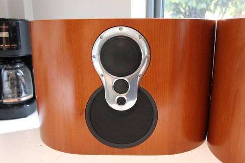 Custom cherry wall speakers - custom,