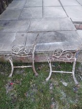 Vintage Cast Iron Bench Ends 