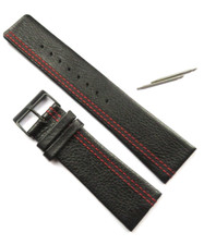 Watch Strap Leather Black