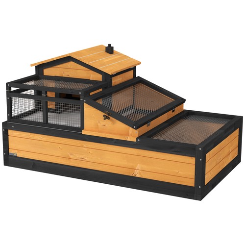 Wooden tortoise house - wooden, with