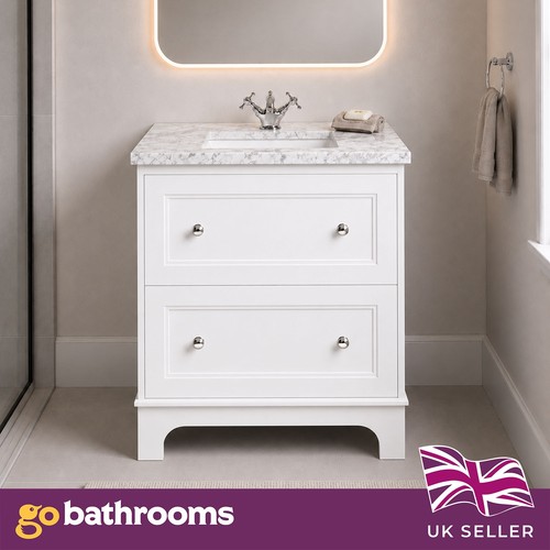 800 white vanity unit - 800,