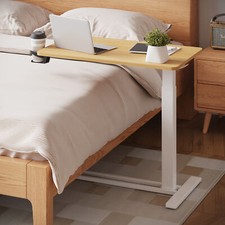 FunniHomi Adjustable Overbed Table, Movable Laptop Table for Sofa and Bed