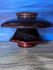 Vintage Porcelain Utility Pole Insulator Large Brown Mushroom Shape (G1)