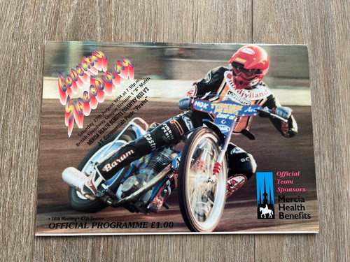 Coventry speedway programme - coventry,