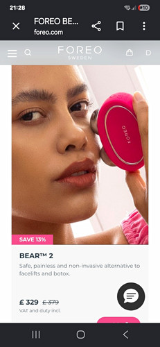 Foreo bear microcurrent facial - bear,