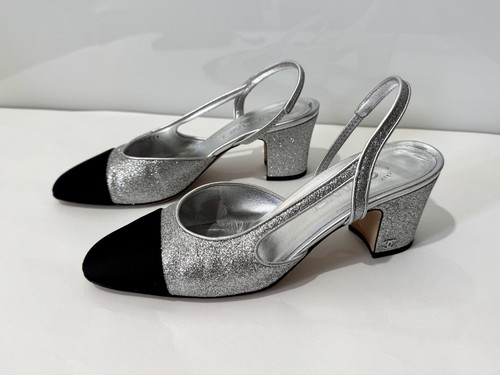 Chanel silver glitter - chanel,