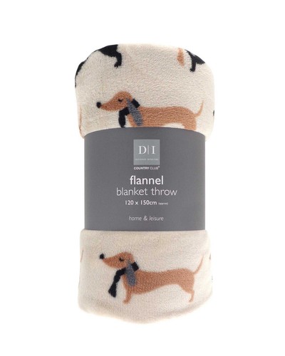 Printed flannel blanket - flannel,