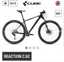Carbon Cube C:62 Mountain Bike Race Reaction. RRP £2,000 when bought New.