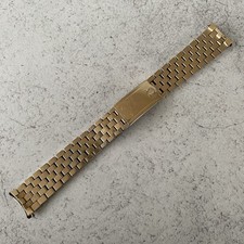 Vintage Omega Constellation Ref. 1040 No.12 Gold Plated 19mm ‘Brick’ Bracelet