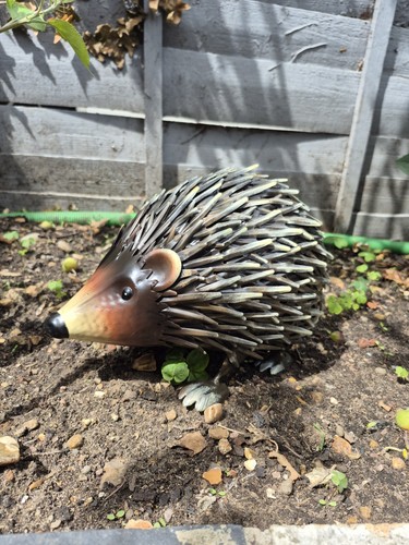 Large metal hedgehog - hedgehog, garden