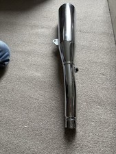 Suzuki GSX1400 GSX 1400 Left silencer 42FO good chrome & clamp wee dent # 329