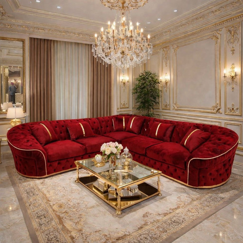 Ambassador corner sofa black - sofa,