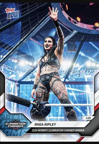 2026 topps now wwe - now, rhea