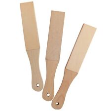 11" Long Double Sided Leather Paddle Strop for Knife Sharpening 3 pieces
