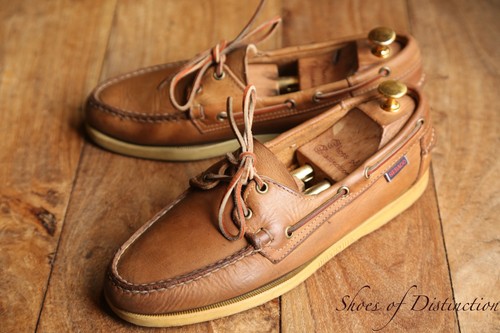 Sebago tan brown - leather, boat