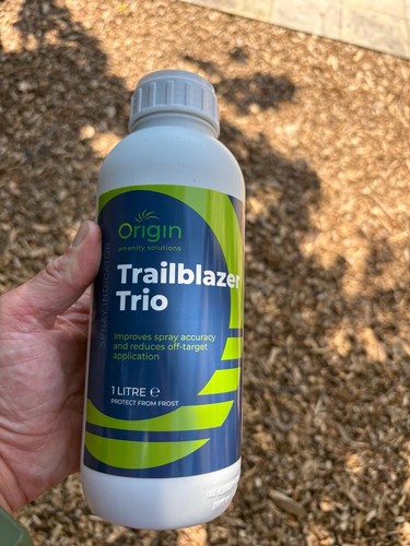 Blue weedkiller indicator - weedkiller,