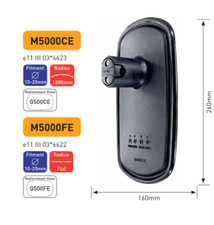Bus, Coach Rear View Mirror 260mm x 160mm With 10-20mm Arm Diameter