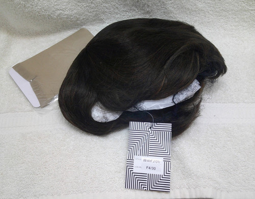 Dark brown short - short, human