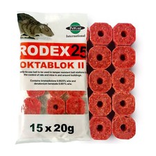 Rodex25 Oktablok Rat & Mouse Poison Bait Blocks !!!!