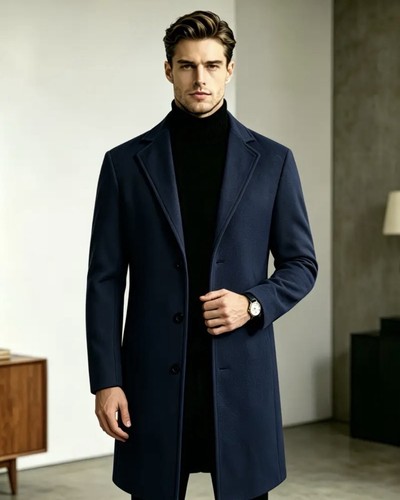 Men navy wool blend - men’s,
