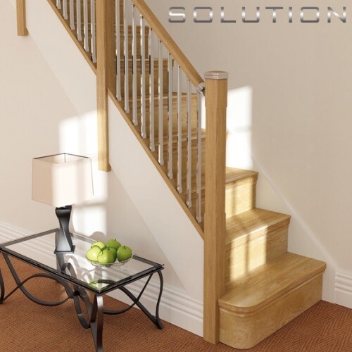 Solutions stair kit - kit, chrome