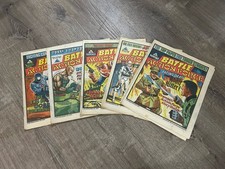 Vintage 1985 Battle Action Force Newspaper Comic Lot of 5 - G.I. Joe,
