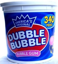 DUBBLE BUBBLE Bubble Gum Chewing Gum XXL Pack 340 Count = 1530 gr Original USA