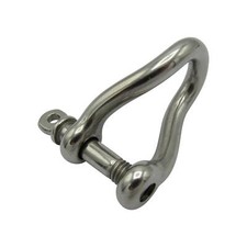 Twisted Shackle D Stainless Steel 12MM (Dee Lock Marine Rigging)