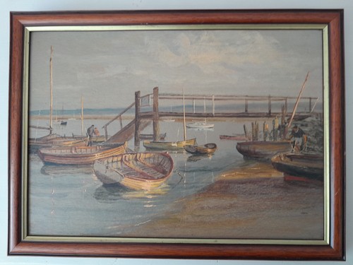Boats keyhaven original oil - at,