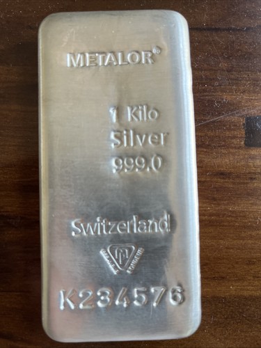 Metalor fine silver bar - metalor, 1