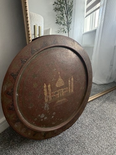 Large brass copper plate - brass,