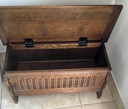 Vintage solid oak blanket - solid,