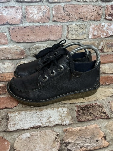 Clarks leather navy blue - blue, funny