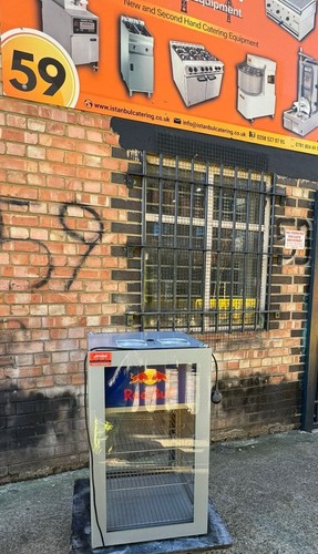 Red bull display fridge - display,