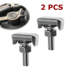 2pcs Battery Cable Terminal Connectors Fastener T Bolts Nuts for Most Car Models