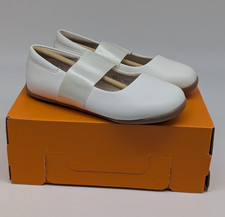 Livie & Luca Girls Shoes Sz 11 Bella Ballet Flats White Napa Faux Leather Dress
