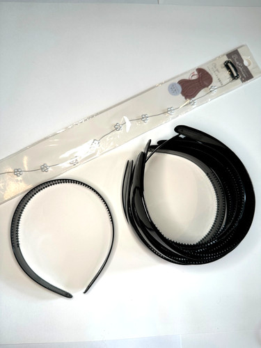 Set black headbands for - set,