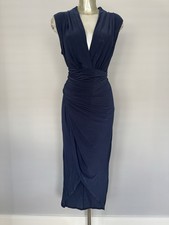 Plunge Neckline Ruched Evening