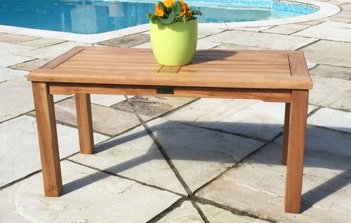 90cm rectangular teak garden - rectangular,