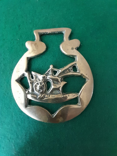 Vintage solid brass horse - brass,