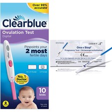 CLEARBLUE Digital Ovulation Test Sticks + Pregnancy Strips 10mIU Urine Tests