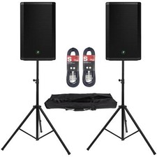 2 x Mackie Thrash 212 12' Active PA DJ Speaker with Stands and Cables