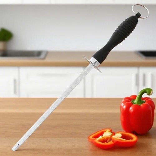 Knife sharpening steel rod - knife,